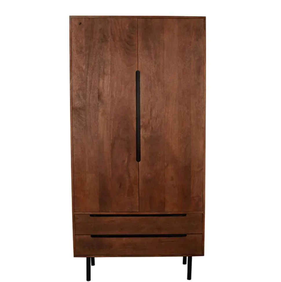 Wohnzimmerschrank in Mangoholz Dunkelbraun - Enija