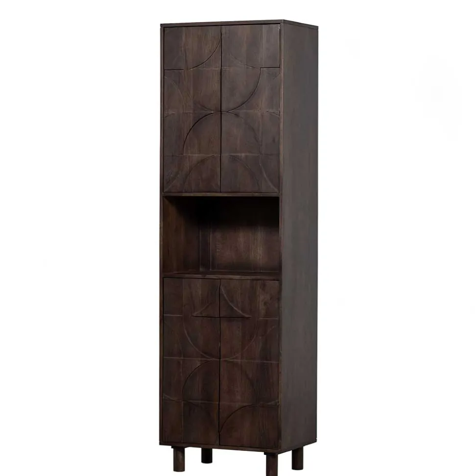 Wohnzimmerschrank in Walnussfarben - Luisa