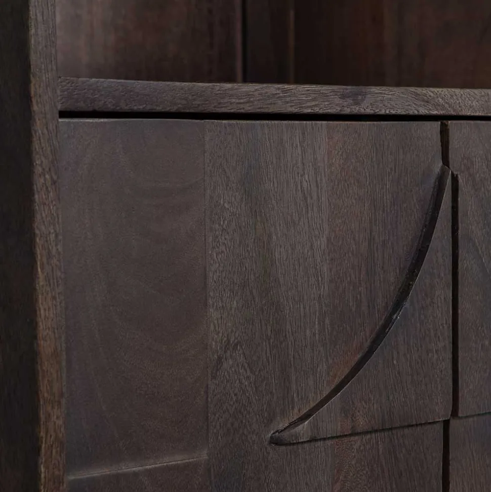 Wohnzimmerschrank in Walnussfarben - Luisa