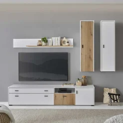 Wohnzimmerschrank Kombi modern - Nenaloro (vierteilig)