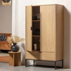 Wohnzimmerschrank mit Doppeltür und Schublade - Ariadelco