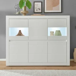 Wohnzimmerschrank mit Glaseinsätzen - Ilana