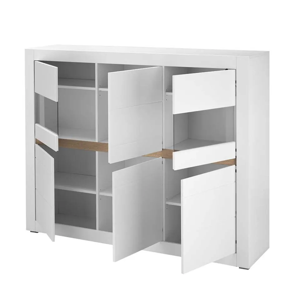 Wohnzimmerschrank mit Glaseinsätzen - Ilana