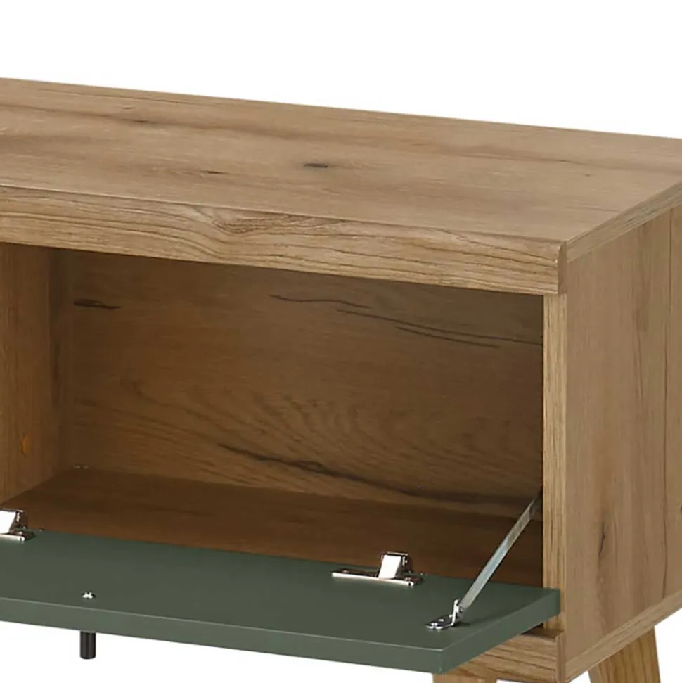 Wohnzimmerschränke & Regal in Graugrün - Oliva (vierteilig)