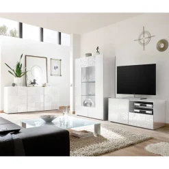Wohnzimmerschränke in Hochglanz - Vascaub (dreiteilig)