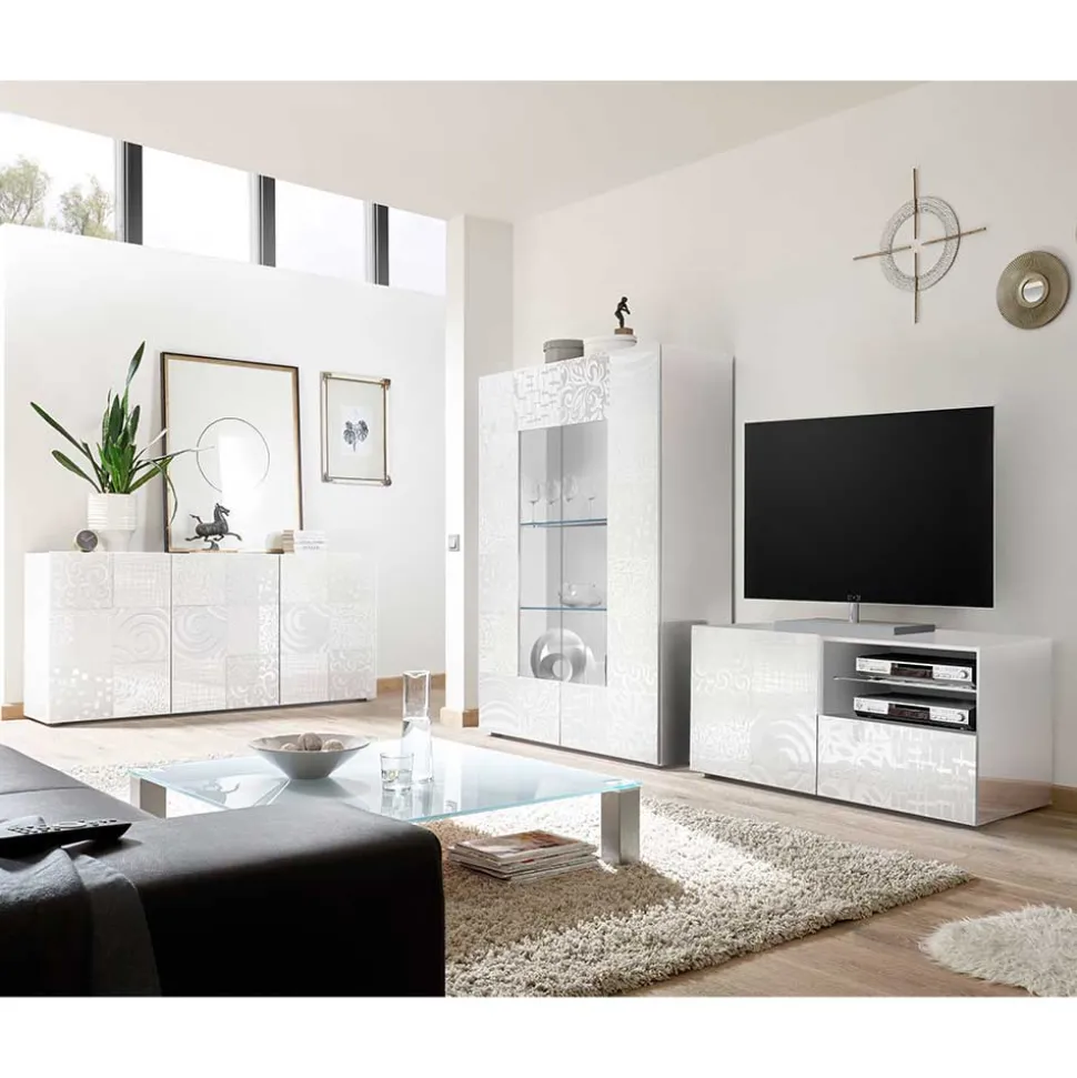 Wohnzimmerschränke in Hochglanz - Vascaub (dreiteilig)