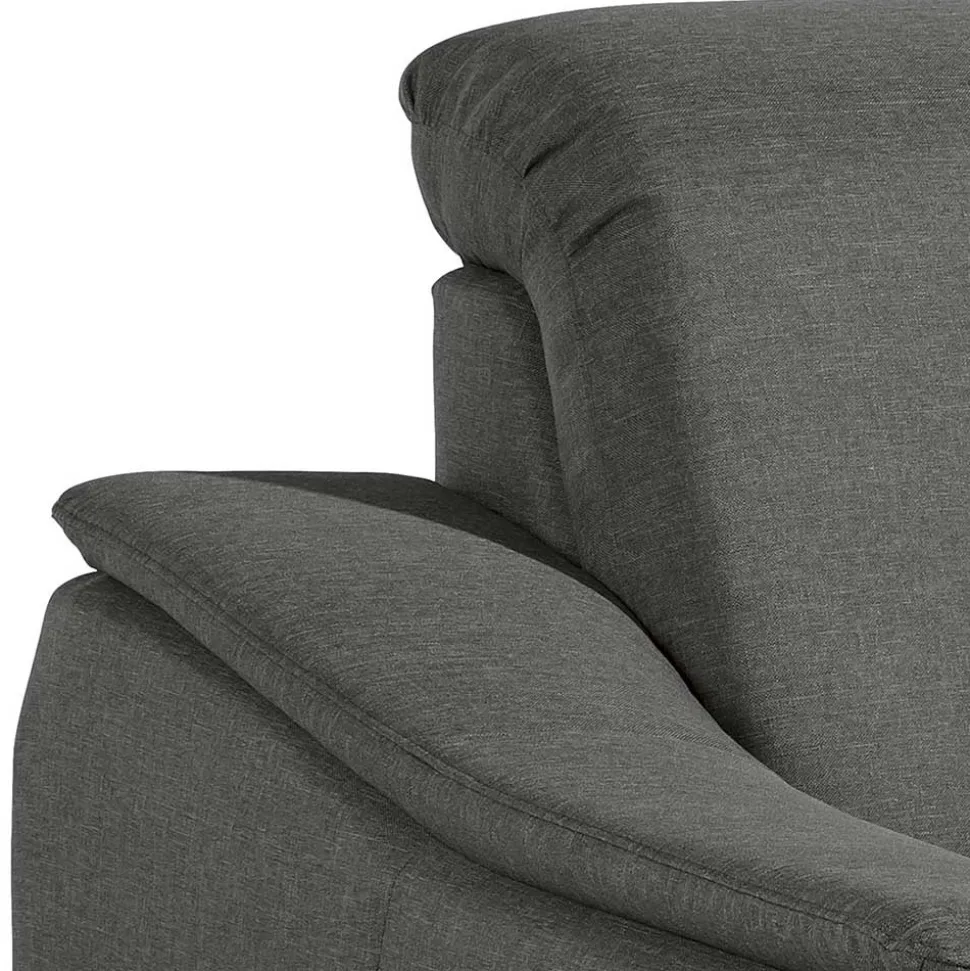 Wohnzimmersessel in Anthrazit und Nussbaum - Classimo