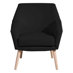 Wohnzimmersessel in Schwarz Kunstleder - Ciabeta