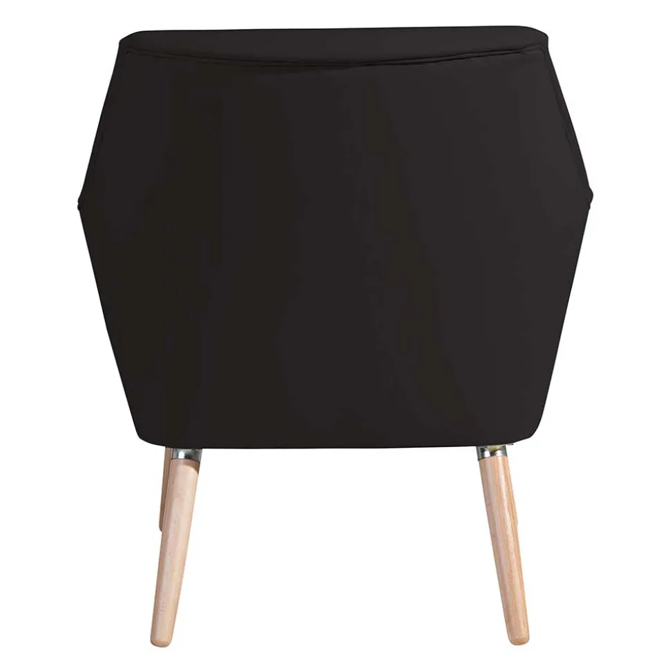 Wohnzimmersessel in Schwarz Kunstleder - Ciabeta