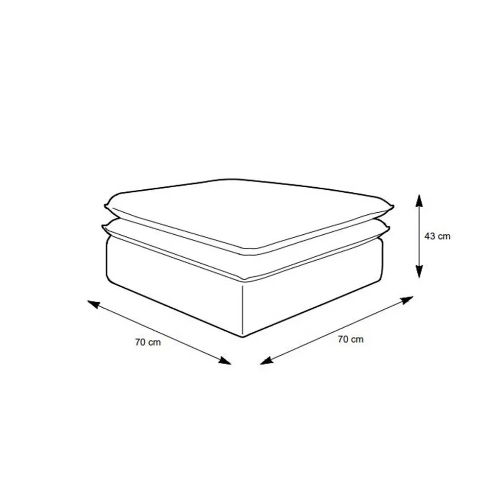 Wohnzimmersessel und Hocker Set - Ruffos (zweiteilig)