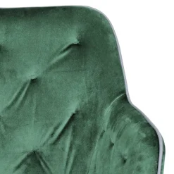 Wohnzimmerstuhl mit Armlehnen in Grün Samt - Relindo