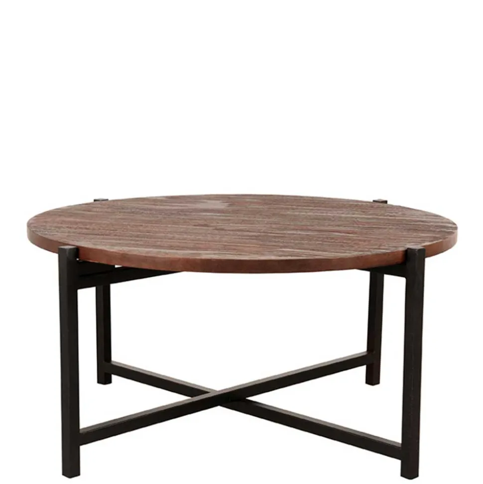 Wohnzimmertisch aus Mangoholz in Dunkelbraun - Valuta