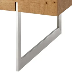 Wohnzimmertisch aus Rauchglas und Asteiche Furnier - Valjita