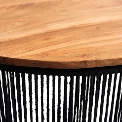 Wohnzimmertisch mit Akazienholz Platte - Boom