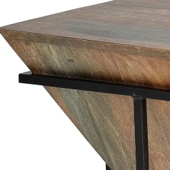 Wohnzimmertisch mit Holzkorpus - umgedrehte Pyramide - Selavia