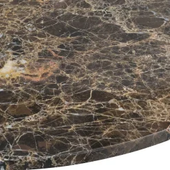 Wohnzimmertisch mit Marmorplatte in Braun - Farizio