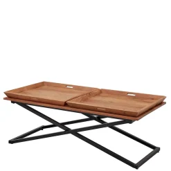 Wohnzimmertisch mit zwei Tabletts - Mailiona