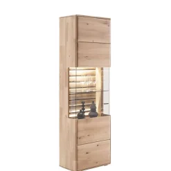 Wohnzimmervitrine in Asteiche Hell - Azzurian