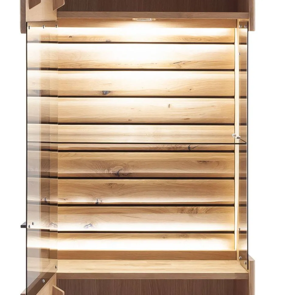 Wohnzimmervitrine in Asteiche Hell - Azzurian