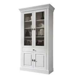 Wohnzimmervitrine Satumare in Weiß