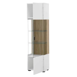 Wohnzimmervitrinen & TV Board & Regal Set - Nenaloro (vierteilig)