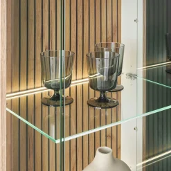 Wohnzimmervitrinen & TV Board & Regal Set - Nenaloro (vierteilig)