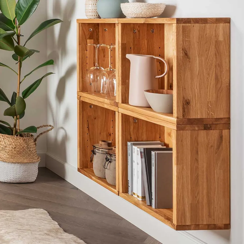 Würfel Regal aus Massivholz geölt - Iljona