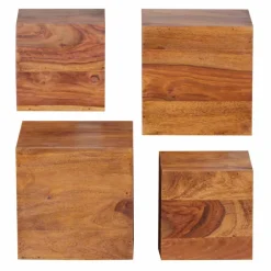 Würfelregal Set Hoslo in zwei Größen (vierteilig)