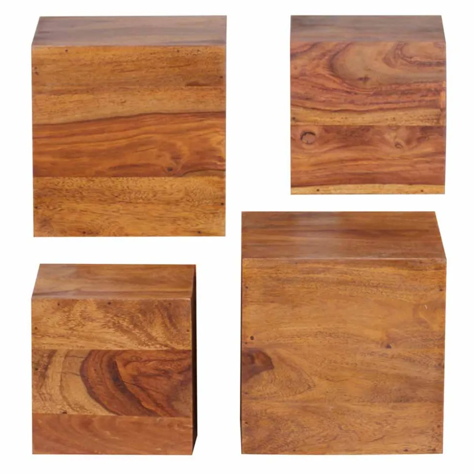 Würfelregal Set Hoslo in zwei Größen (vierteilig)