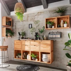 Würfelregale Kombination aus Kernbuche - Gabela (zwölfteilig)