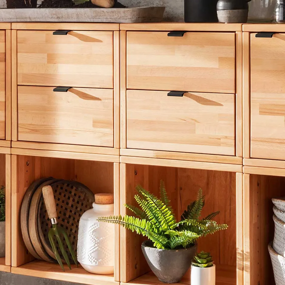 Würfelregale Kombination aus Kernbuche - Gabela (zwölfteilig)