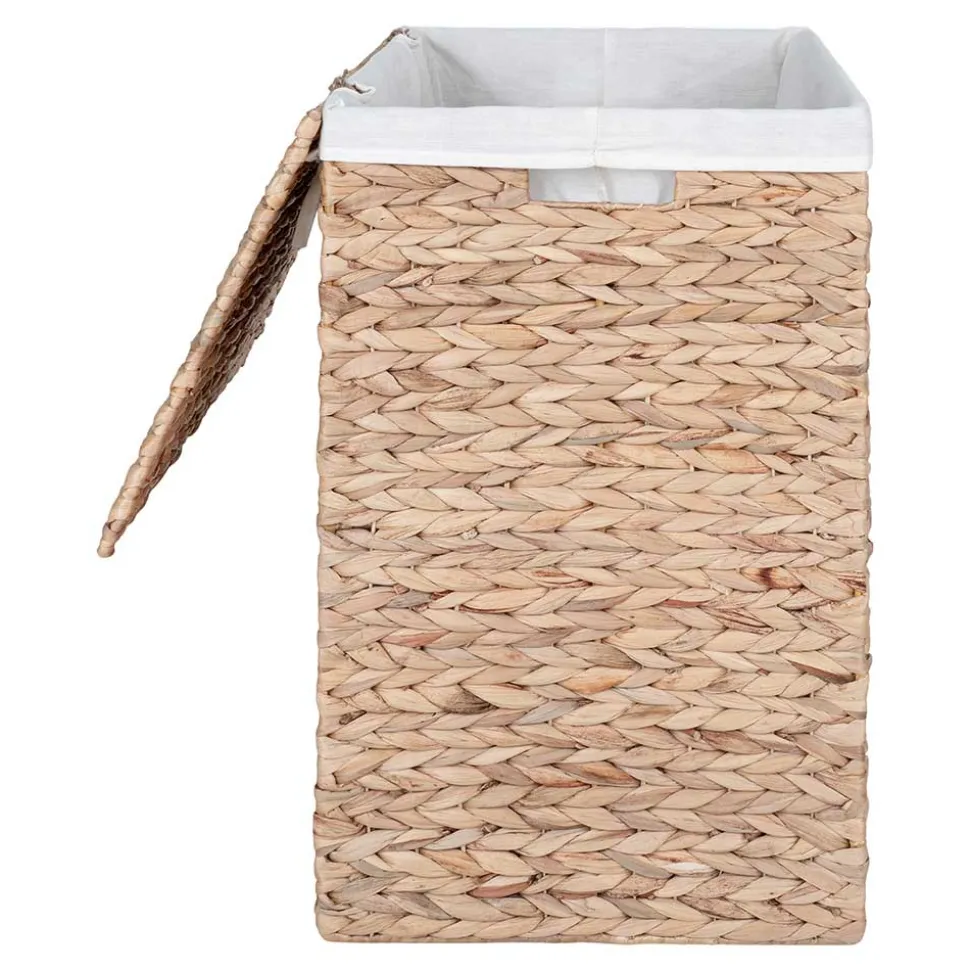 Wäschekorb aus Wasserhyazinthe Geflecht - Vadigos