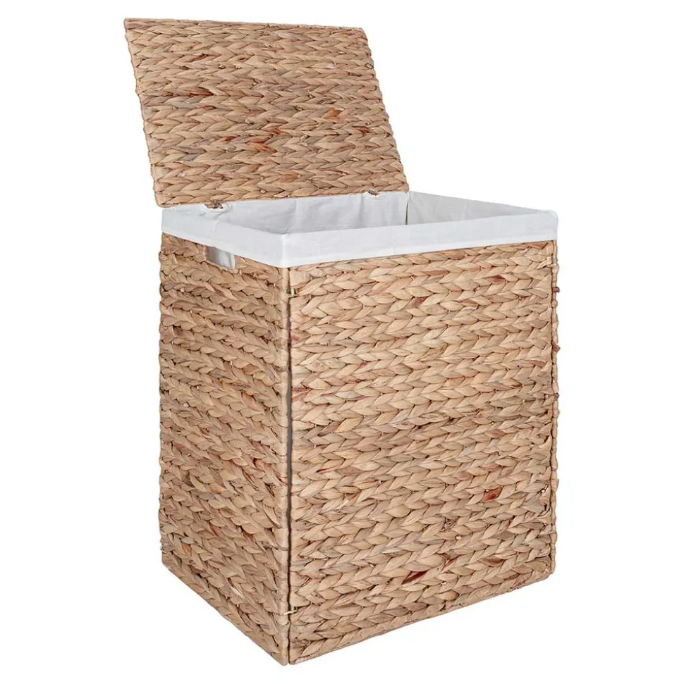 Wäschekorb aus Wasserhyazinthe Geflecht - Vadigos