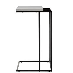 40x35 Anstelltisch in Weiß Schwarz - Hortenza