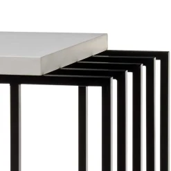 40x35 Anstelltisch in Weiß Schwarz - Hortenza