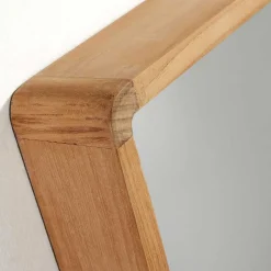 80x65 Badezimmerspiegel mit Teak Holz - Tiranny