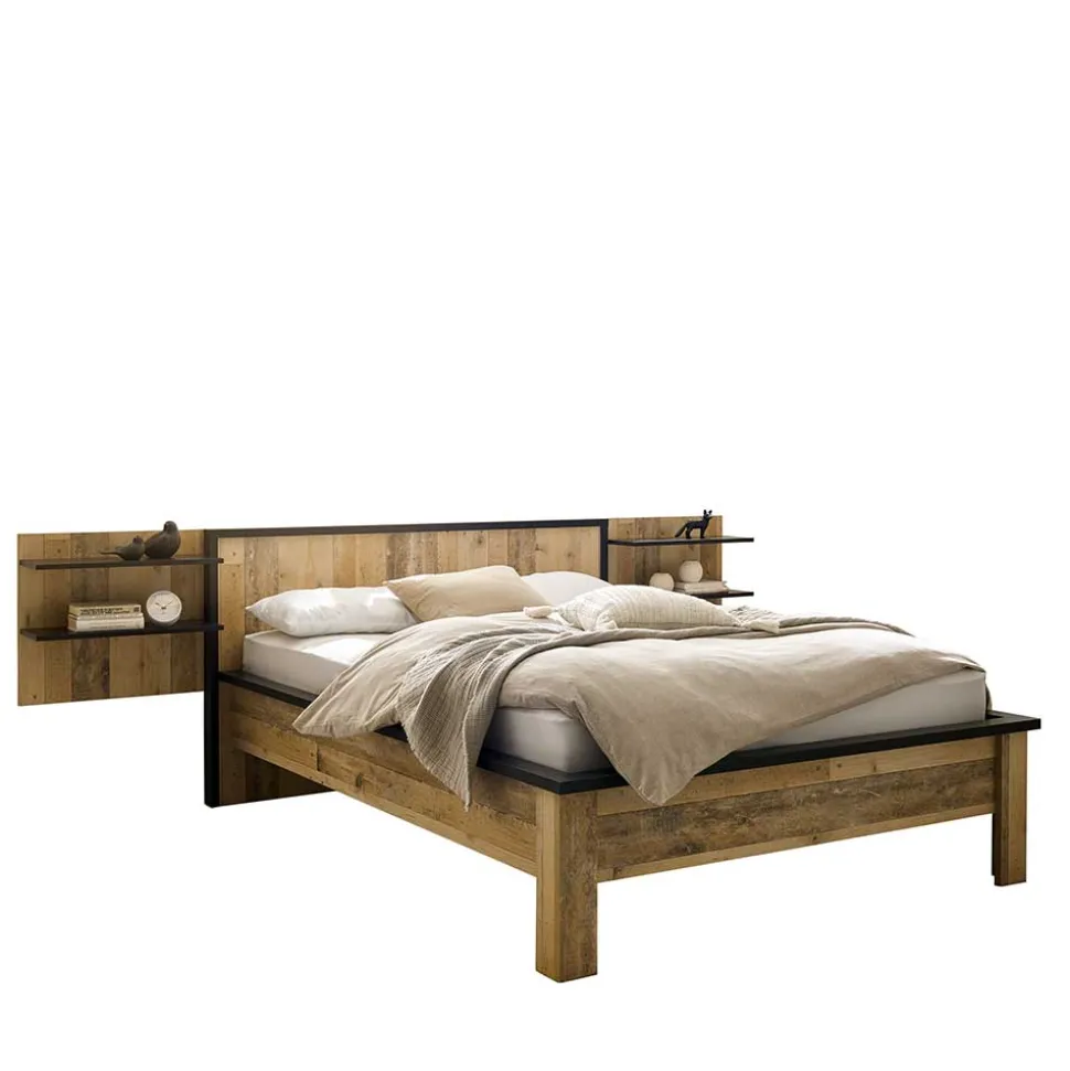 140x200 Bett & Nachttisch Paneele - Naiavio (dreiteilig)