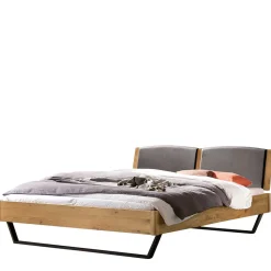 140x200 Bett aus Wildeiche mit Kufen - Maria