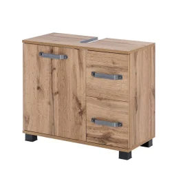 65x59 cm Becken-Unterschrank in Holz Optik - Iskro