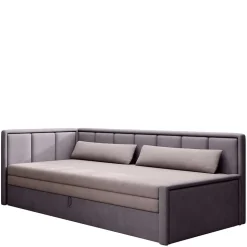 150x200 cm Bettsofa in Altrosa und Mauve - Tampa