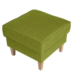 53x53 cm Hocker in Gelbgrün Stoff - Jenyca