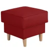 53x53 cm Kunstlederhocker in Rot - Durango