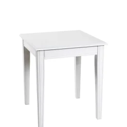 45x45 cm Landhaus Beistelltisch in Weiß - Leida