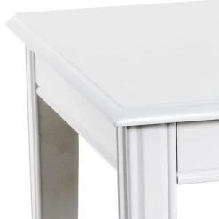 45x45 cm Landhaus Beistelltisch in Weiß - Leida