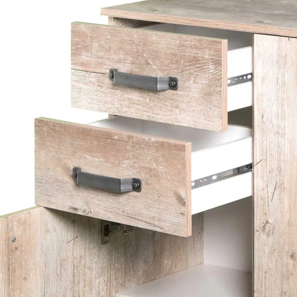 81x95 cm Touchwood Kommode in Eiche Grau - Mosnito