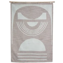 170x240 cm Wandteppich in Beige und Creme - Bojea