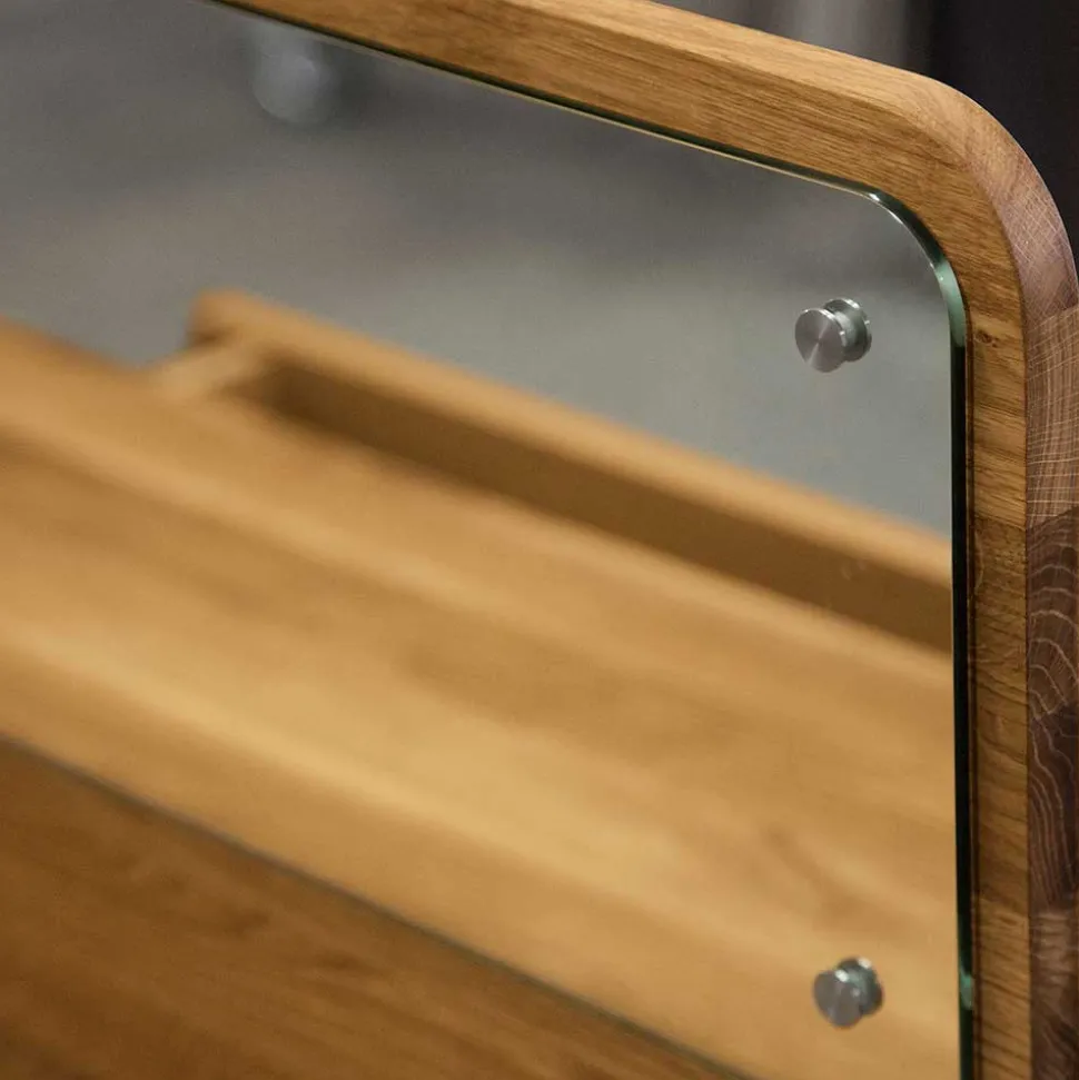 110x45 cm Wildeiche Schminktisch mit Schublade - Hardus