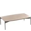 85x50 Couchtisch mit Glas Beschichtung Taupe - Basel