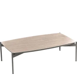 85x50 Couchtisch mit Glas Beschichtung Taupe - Basel