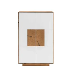 72x112 Design Schuhschrank in Wildeiche & Weiß - Mandrey